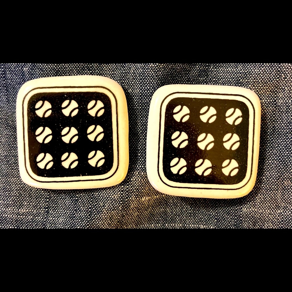 Tennis Anyone? Vintage Clip Earrings